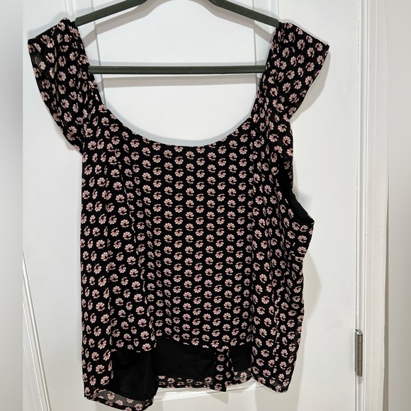 J. Crew Factory Sleeveless button-up ruffle top Size 20 - Picture 4 of 5